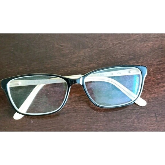 Jill Stuart Eyeglass Frame JS320-2 Black Gold Metal Plastic Full Rim 53 14-135 - Picture 9 of 11